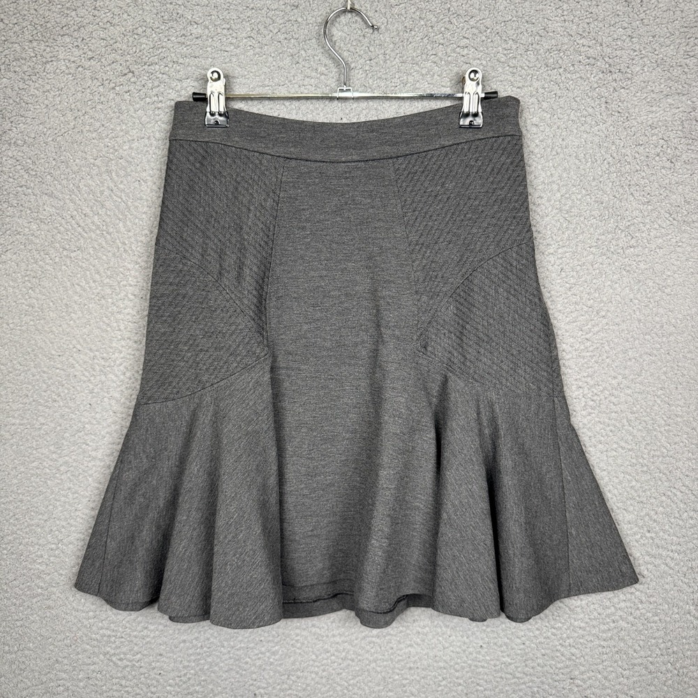 Diane von Furstenburg Skirt Womens 2 Gray Carlita‎ Flared Trumpet Preppy Tennis